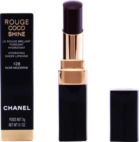 chanel rouge coco shine n 128 noir moderne